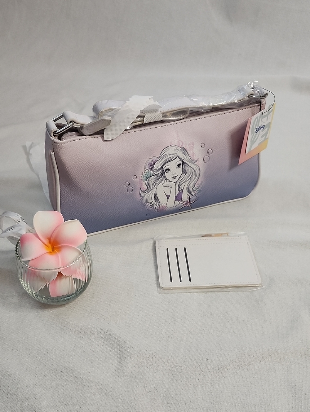 Disney X DANI by Danielle Nicole Purple Ombre Mermaid Bag with Bonus Cardholder